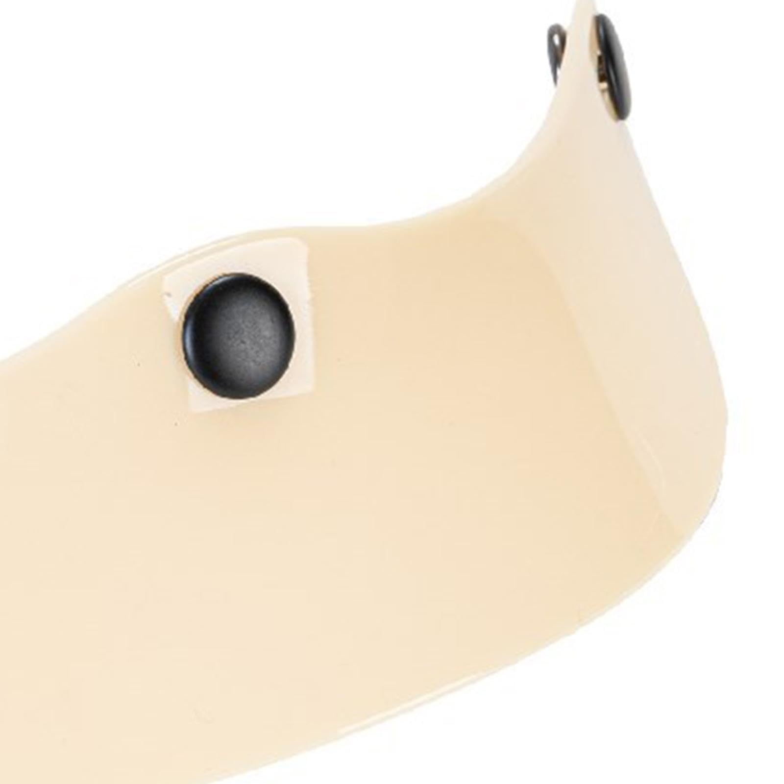 Oshhni Visiera per, parte di ricambio, facile da installare, protezione parasole a 3 bottoni, universale per mezzi caschi, Beige