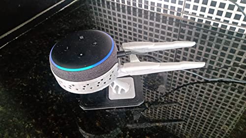 Suporte De Mesa Para Alexa Echo Dot 3 - Modelo Nave Star Trek Jornada nas Estrelas