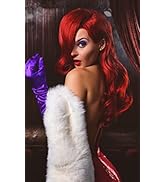 HAIRSW Long Copper Red Cosplay Big Wavy Synthetic Hair Full Wig Heat Resistant For Halloween