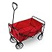 Produktbild bonsport Bollerwagen faltbar mit 360° Rädern drehbar und gepolstertem Handgriff, rot