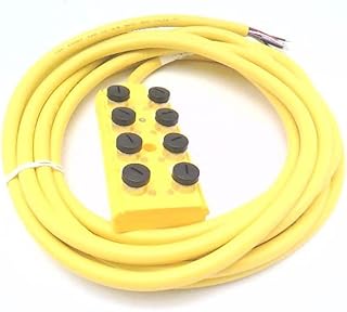 RADWELL VERIFIED SUBSTITUTE XW3AP843G11-SUB Substitute for OMRON XW3AP843G11, 5M Cable, Junction Block - 8 Port 4-Wire M12 Junction Block