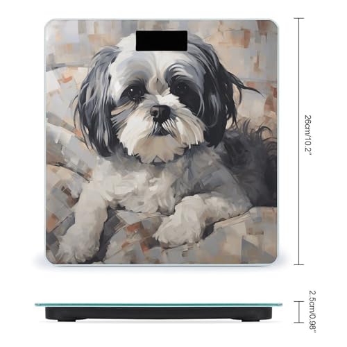 Báscula digital para baño alta precisión Shih Tzu miniatura 2