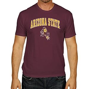 Campus Colors NCAA Adult Gameday Cotton T-Shirt – Premium Quality – Semi-Fitted Style – Officially Licensed Product (Arizona State Sun Devils – Red, X-Large)