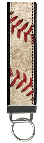 Eric Scott Baseball Stitch Keychain Wristlet, Wristlet Replacement Strap And Keychain For Keys Or Key Fobs, Durable Fabric Easily Wipes Clean, Includes Key Ring #TOP11