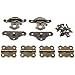 SDTC Tech Retro Design Jewelry Box Antique Buckle Latch and Vintage Bronze Engraved Hinge with Matching Screws Kit for Decorative Cabinet Small Wooden Box Project (2X Hasp Catch + 4X Hinges)