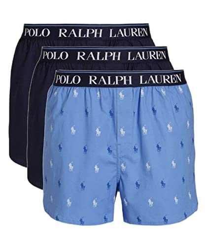 Ralph Lauren Polo-Boxershorts, Stretch-Baumwolle, schmale Passform, Blau,...