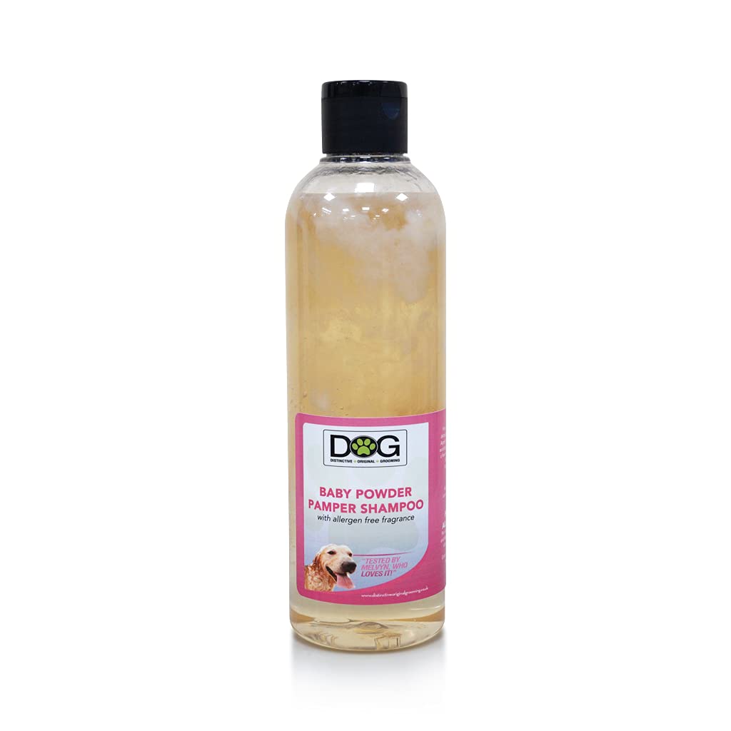 Distinctive Original Grooming | 250ml Professional Grooming Dog Baby Powder Pamper Shampoo