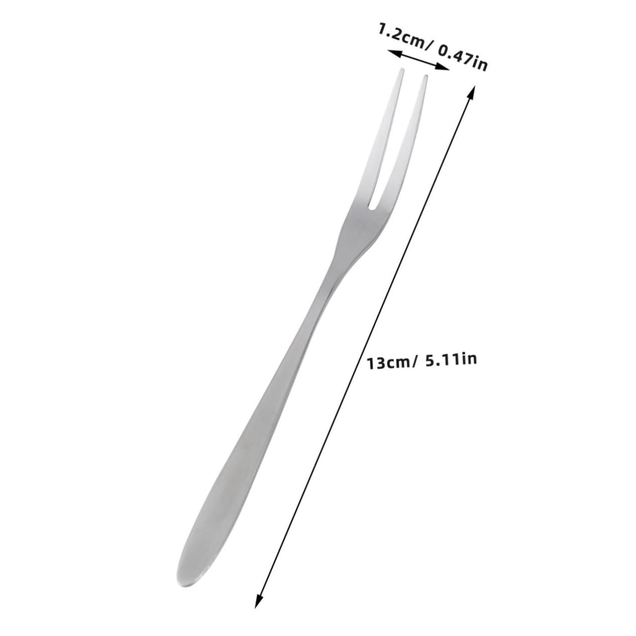 OFFSCH 5pcs Heavy Duty Dovetail Fruit Forks Stainless Steel Dishwasher Safe for Pastry Salad Appetizers Seafood