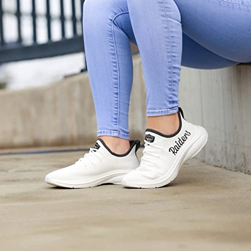 Image of FOCO NFL Womens NFL Team Logo White Athletic Shoes Sneakers
