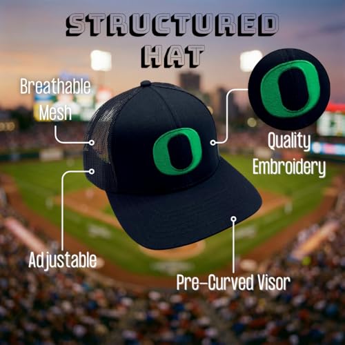 Gorra Trucker Baseball Negra y Verde Ajustable miniatura 6