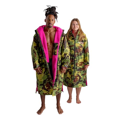 Image of Dryrobe Advance Long Sleeve Swim Parka Change Robe - Stay Warm and Dry - Waterproof Oversized - Swimming /Surfing /OCR Events