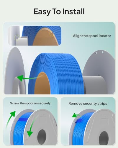 Image of ELEGOO PLA Basic Refill Filament 1.75mm Megenta 1KG, 3D Printer Filament No Spool Dimensional Accuracy + /- 0.02mm, 3D Printing PLA for Reusable Spool Refilling