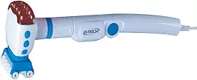 "Massageador G-Tech Magnet Plus - Inclui 6 Acessórios de Massagem, Auxilia Circulação Sanguínea, Controle de Funções, Cabo Ajustável Até 90°, Bivolt"