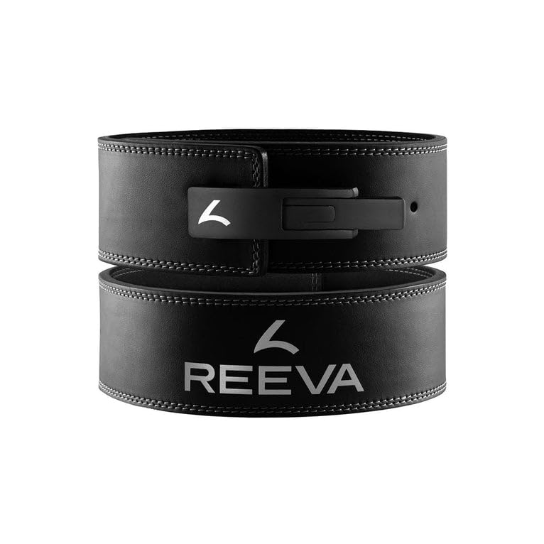 Reeva Ceinture d'haltérophilie – Microfibre – Ceinture de levage (10 mm) – Ceinture d'haltérophilie en taille XS/S/M/L/XL – Convient pour l'haltérophilie, le fitness et le bodybuilding – Ceinture