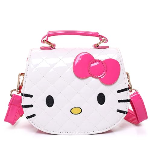 Cute White Cat Purse | Kawaii Crossbody Bag for Girls and Women | Adorable Kitty Wallet Handbag