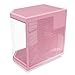 Hyte Y70 Mid-Tower ATX Gaming PC Desktop Case - Panoramic Tempered Glass - Dual Chamber - High Airflow Chassis - PCIE 4.0 Riser Cable Included - New Modern Aesthetic - Strawberry Milk (Pink)