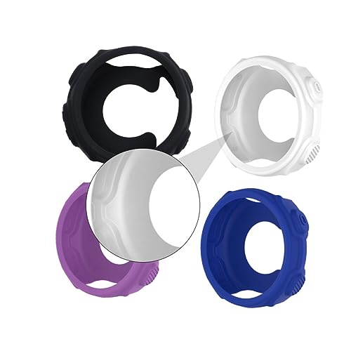 Protector silicona para Forerunner carcasa ligera compatible con reloj inteligente pack 4 piezas 6