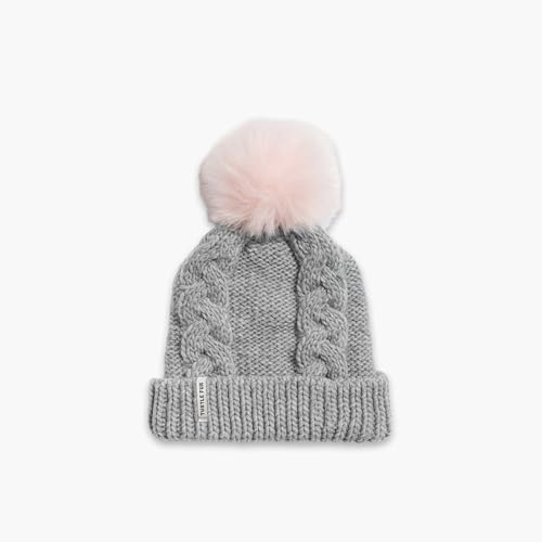Turtle Fur Youth Girls Lizzy Cuff Knit Faux Pom Beanie