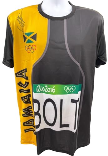Usain Bolt Signed Jamaica Rio Olympics Jersey Authentic Autograph Beckett - Autographed Olympic Jerseys