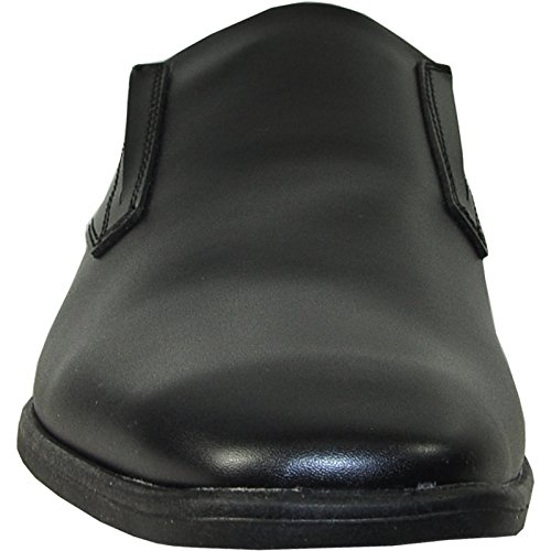 VANGELO Men Dress Slip-On Shoe Tux-4 Loafer Formal Tuxedo Shoe for Prom & Wedding Black Brown Size 6.5 to 18 -Wide Width Available2