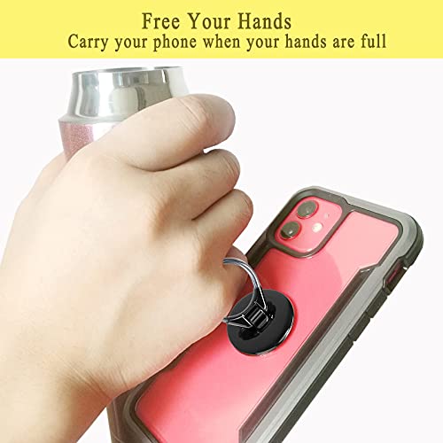 Ulvmyring Phone Ring Grip [3 In 1]- Phone Ring Holder Finger Kickstand, Smartphone Mounts,Cd Slot & Air Vent Car Phone Mount,Compatible With Iphone, Samsung,Lg And More (Black) #TOP6