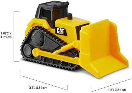 CAT® Construction Little Machines Vehicle 5 Pack I Includes Excavator, Dump Truck, Wheel Loader, Bull Dozer, Backhoe I Great Cake Toppers I For children aged 3 years up