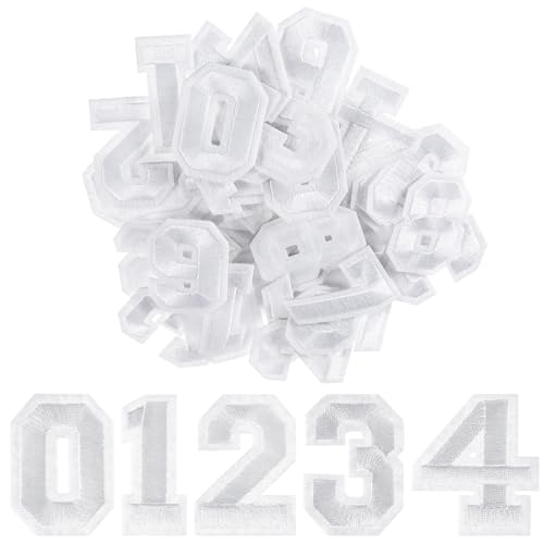 Yuanchu 40 Pcs Iron on Numbers Patches