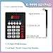 KOQICALL Take a Number System for Customers Waiting Wireless Queue Calling System 4-Digit Now Serving Number Sign 1 Keypad 2 Counter Displays for Bank Restaurant Cafe Medical Clinic