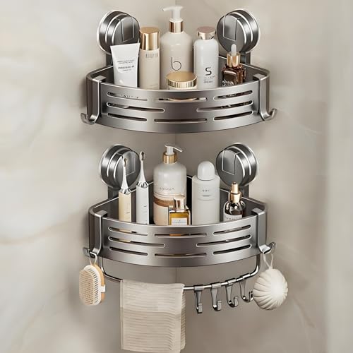 Reviews de Esquinero para baño - 5 favoritos. 42 BTOOTB Esquinero para Baño Regadera Ventosa Repisas, Sin Taladro Organizador de Regadera, Metal de Aluminio Porta Shampoo, Antióxido Estante Organizador Baño (A)