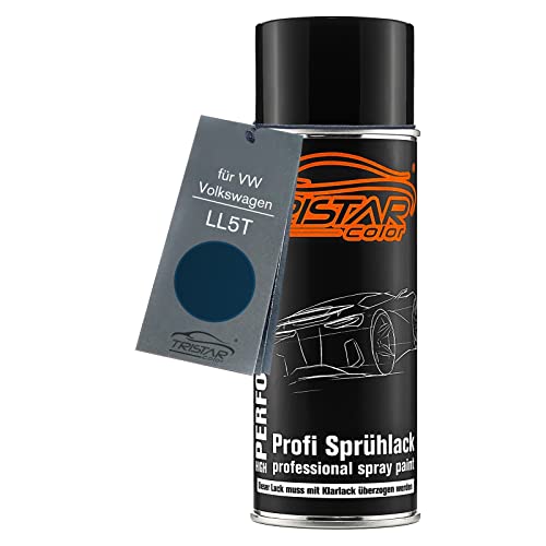 TRISTARcolor Autolack Spraydose für VW/Volkswagen LL5T Dunkelblau Basislack Sprühdose 400ml