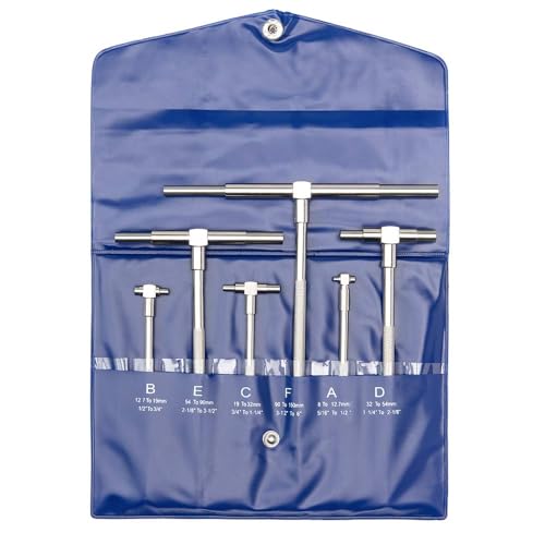 E-Found 6 Pc Telescoping Gage Set, 5/16