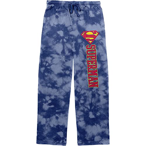 Bioworld Superman Men's Blue and White Cloud Sleep Pajama Pants