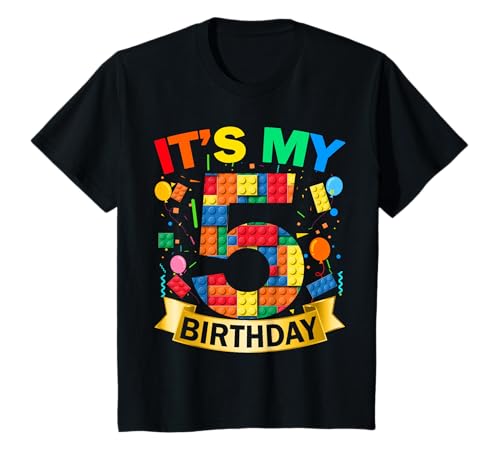 5th Birthday Gifts Boy Girl 5 Years Old It's My 5th Birthday T-Shirt