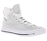 Diesel Exposure High-Top IV White Sneaker Schuhe Damen Silber (37)