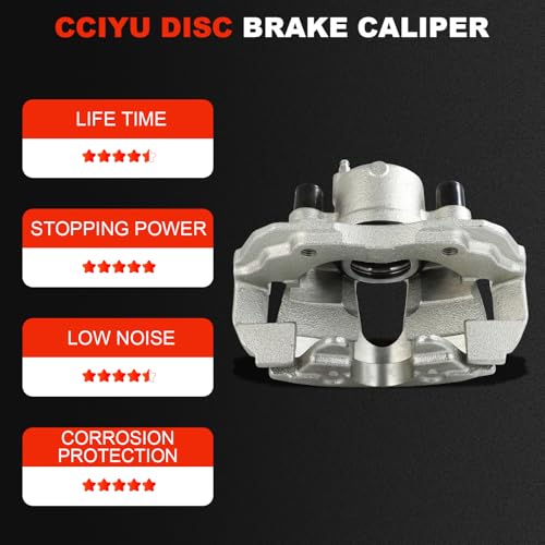 Image of cciyu Front Left Brake Caliper Assembly w /Bracket 19-B2942D 2013-2018 For Ford For C-Max,2013 For Ford For Escape,2012-2018 For Ford For Focus