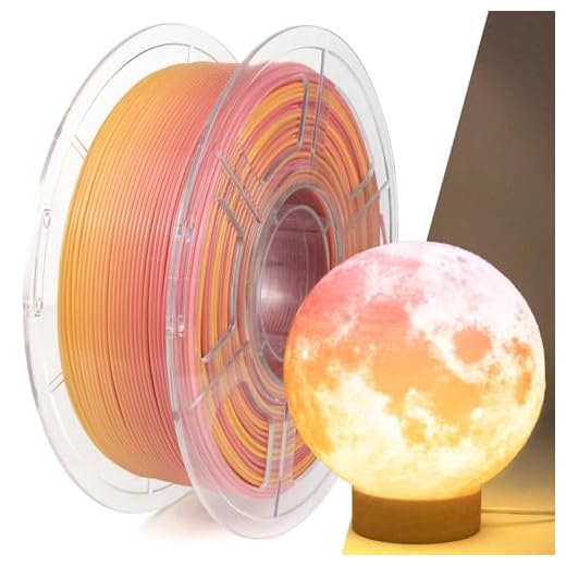 IEMAI PETG Filament 1.75mm, Translucent Dual Color Gradient Pink to Yellow, High-Speed 3D Printer Filament Up to 600mm/s Printing, 1kg Spool for Artistic Halloween, Creations & Home Decor