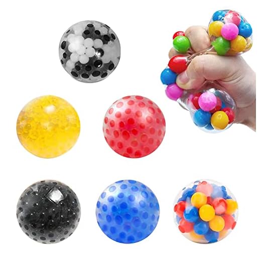 Sunshine smile 6 st stressbolls-set, stresslindrande bollar, stressboll barn, fight-leksaker stressboll, dekompression barnleksak, stressbollar för barn och vuxna, leksaker