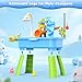 GGRH 2026 Upgraded Water Table for Toddlers 1-3 - Outdoor Toys for Kids Ages 4-8 with Pump, Summer Outside Sensory Activity Pool Toys, Kitchen Play Sink Toy with Running Water, Fishing Toy, Blue