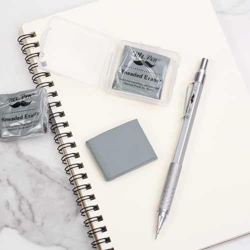 Image of Mr. Pen- Kneaded Erasers, 10 Pack | Gray Moldable Art Erasers with Storage Cases, Soft Kneadable Erasers for Charcoal, Graphite, Pencil & Pastel Drawing
