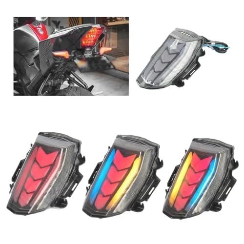 Luz trasera de motocicleta YZF-R15M V4.0 con señales de giro y freno LED de alta visibilidad 2
