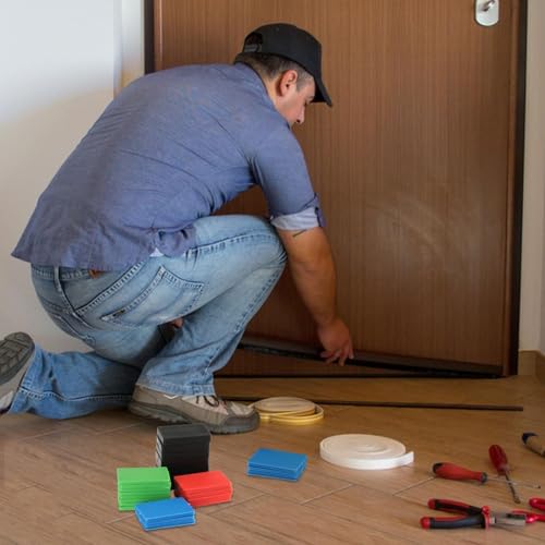 Miniatura 7 de 80 Piezas Cuñas Plastico, Cuñas Acristalamiento Plástico, Bloques Espaciadores, Cuna De Plastico Niveladoras Suelo, Espaciar Calzos Para Cristales Cuña Puerta Ventana Pvc Muebles Acristalamiento