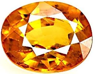 Ramneek Jewels Divya Shakti 10.25 Carat Yellow Sapphire Stone Pukhraj/Jupiter Stone 100% ORIGINAL CERTIFIED HEALING Gemstone Energized AAA QUALITY