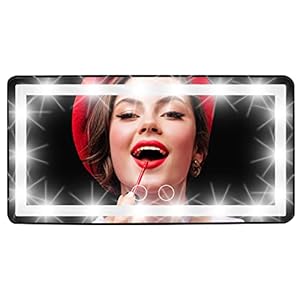 Car Visor Vanity Mirror – Rechargeable LED Light Makeup Mirror for All Car – Universal Car Sun Visor Mirror – Innovative…