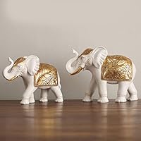Amazon.co.jp: 象のオブジェ 2匹 オーナメント 象 モダン 事務室 部屋 Amazon.co.jp: 象のオブジェ 2匹 オーナメント 象 モダン 事務室 部屋