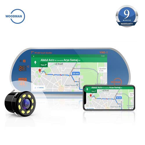 WOODMAN Smart Video Monitor VM_S1 Mirror Link Full Touch (7 Inch Video