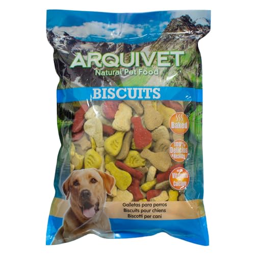 ARQUIVET Biscotti per Cani 'Prosciutto Mix' - 1 kg - Snack per Cani