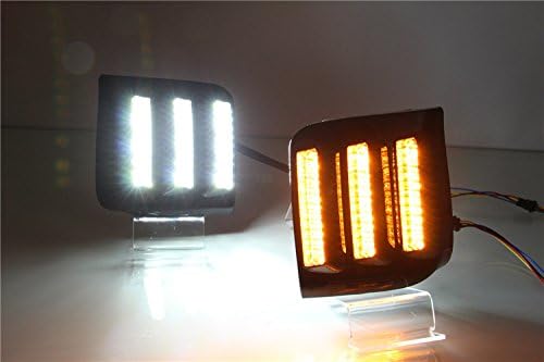 Miniatura 3 de Auto-Tech Luz diurna, lámpara antiniebla Retrofit Car LED DRL Kit de luz diurna reemplazo para 2016-2017 Kia K3 Cerato