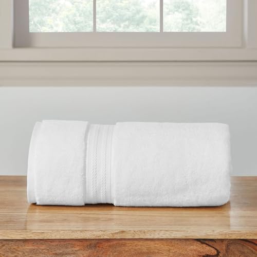Image of Trident Towels for Bath, Nectarsoft Collection, 100% Cotton Towels for Men /Women, 625 GSM, 1 Pc Bath Towel - Delica White
