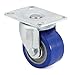 E.R. Wagner Low-Profile Plate Casters - Rigid - 3"Dia.X1-3/4"W Phenolic Wheel
