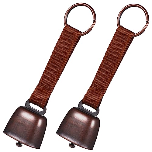 TOBBOMEY for Camping Mini Bear Bell Warning Bell with Sturdy Craftsmanship for Outdoor Activities